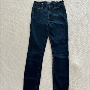 Mother High waisted ankle fray denim